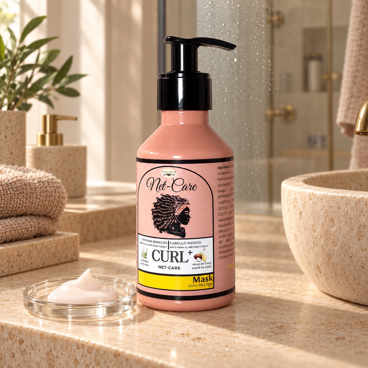 Masque Sans Rinçage CurlyPlus NET CARE pour maintenir l’hydratation